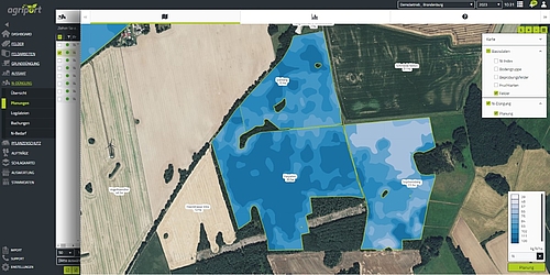 Düngung mit agricon N-Sensor